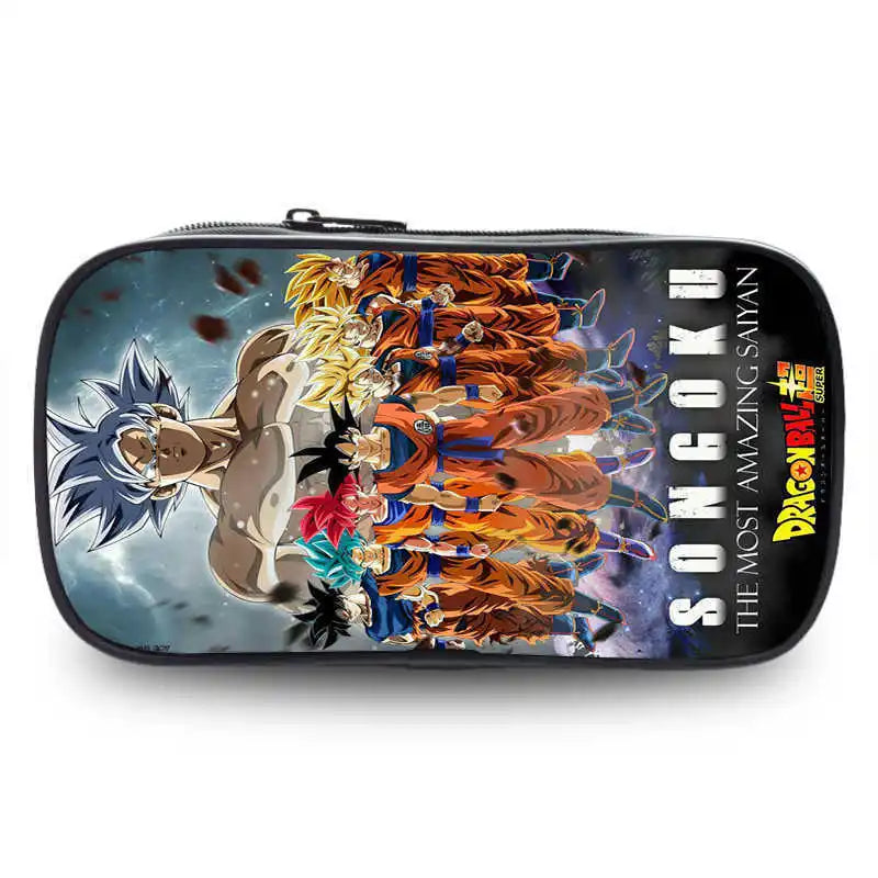 Dragon Ball pencil case cartoon anime merchandise durable Oxford cloth stationery box student study supplies printed storage bag