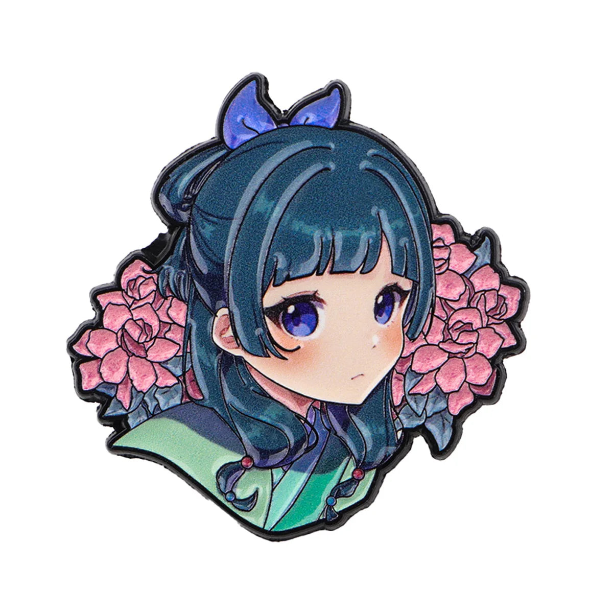 Cute Girl Enamel Pin Japanese Anime Badges on Backpack