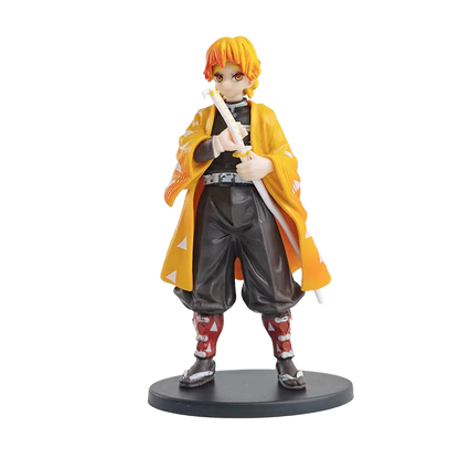 Anime Demon Slayer Kimetsu no Yaiba Figure Kamado Tanjirou Action Figure Agatsuma Zenitsu Nezuko Warrior PVC Model Toys