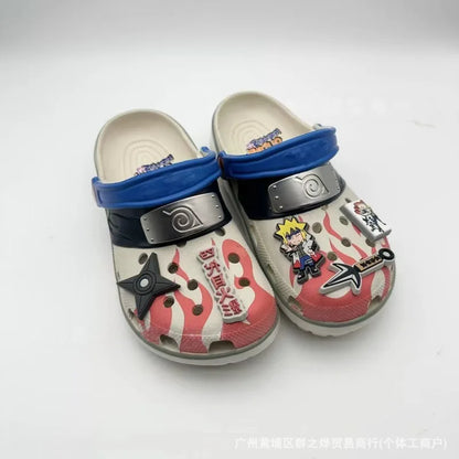 Anime Naruto Uzumaki Naruto Cartoon New Style Eva Waterproof Slippers Beach Shoes Sandals Casual Breathable Ankle Shoes