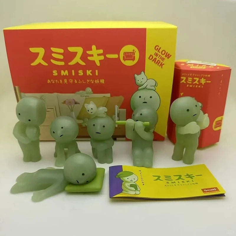 Sonny Angel Mini Figure Smiski Birthday Sunday Living Yoga Work Bath Hippers Moving Series Mystery Surprise Blind Box Toys Gifts