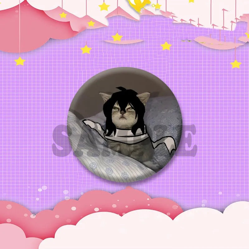 Game Anime Shota Aizawa Cosplay Badge Pin SPTE Plastic Snap-in Brooch