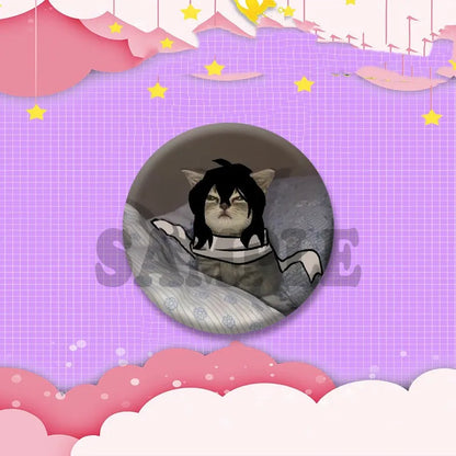 Game Anime Shota Aizawa Cosplay Badge Pin SPTE Plastic Snap-in Brooch