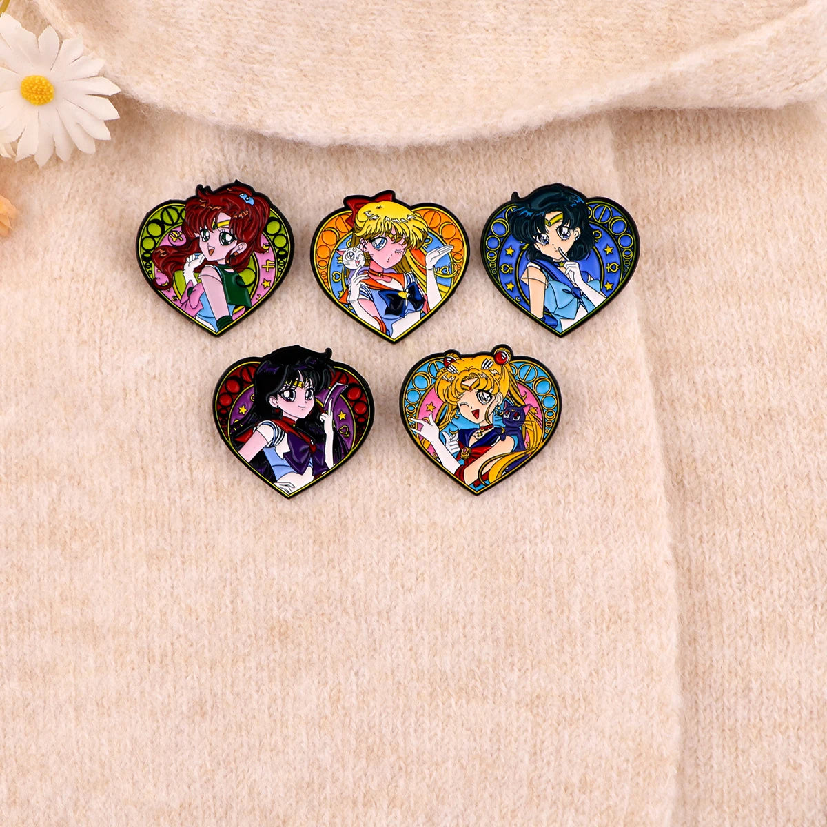 Manga Anime Character Enamel Pin