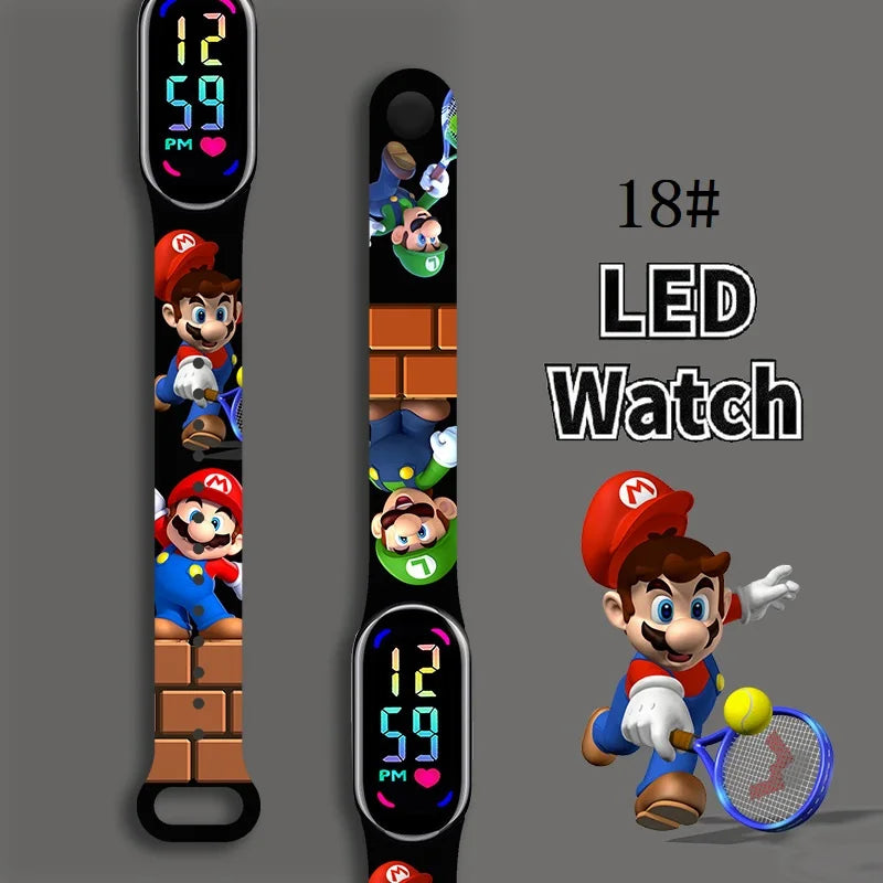 Kids LED Watch Touch Control Digital Silicone Strap