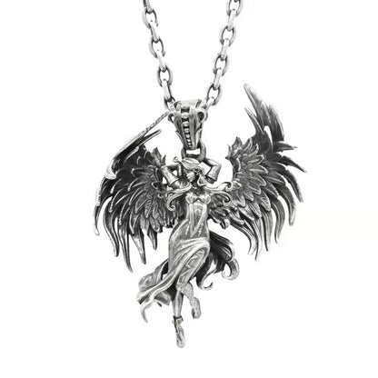 Anime Mecha Girl Pendant Necklace
