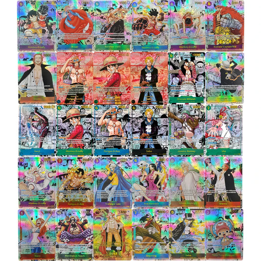 ONE PIECE Collection Cards GAME Monkey.D.Luffy Portgas.D.Ace Sabo  EN DIY High Quality Self Made Game Anime Cards Gift Toy