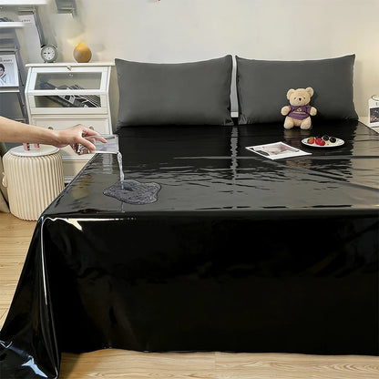 Anime Black Waterproof Mattress Pad