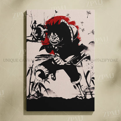 One Piece Monkey D. Luffy Canvas Poster
