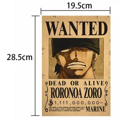 One Piece Luffy Wanted Poster