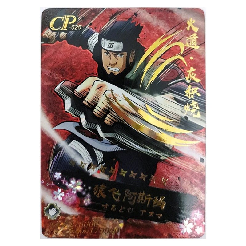 Anime NARUTO Rare Itachi Hoshigaki Kisame Nagato Sarutobi Asuma Kakuzu Sasuke Kakashi Game CP Collectible Card Birthday Toy Gift
