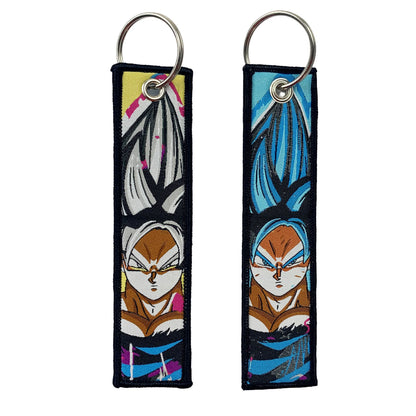 Anime Girls Embroidery Keychain
