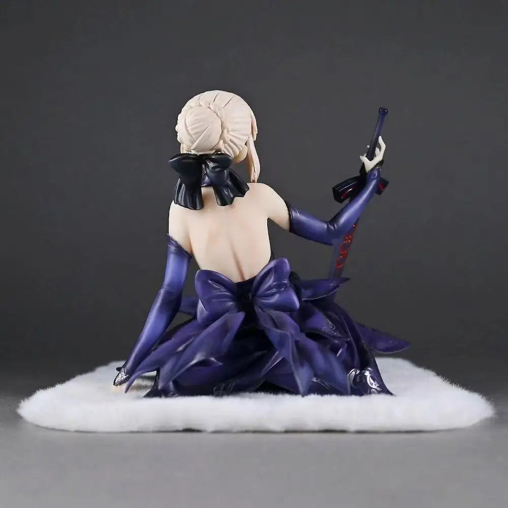 【C4 STUDIO】13cm/5.12 Inch Anime Saber Fate/stay night GK Altria Pendragon Figure Standing Statue Collectible Model Toy Gift