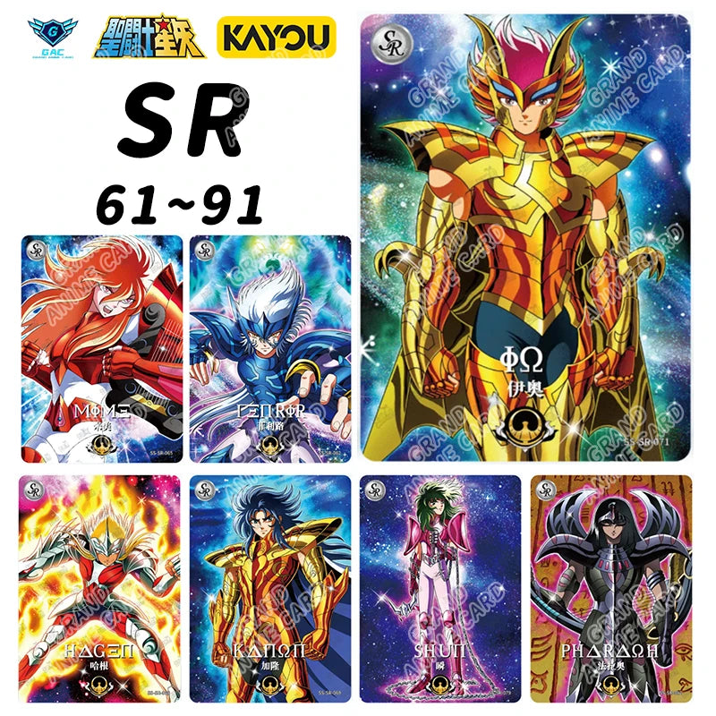 Kayou Saint Seiya Card Full Series Rare BP MR QR UR PR AR SSR SR R UTR Card Anime Collection Card Game Children's Toy Gift