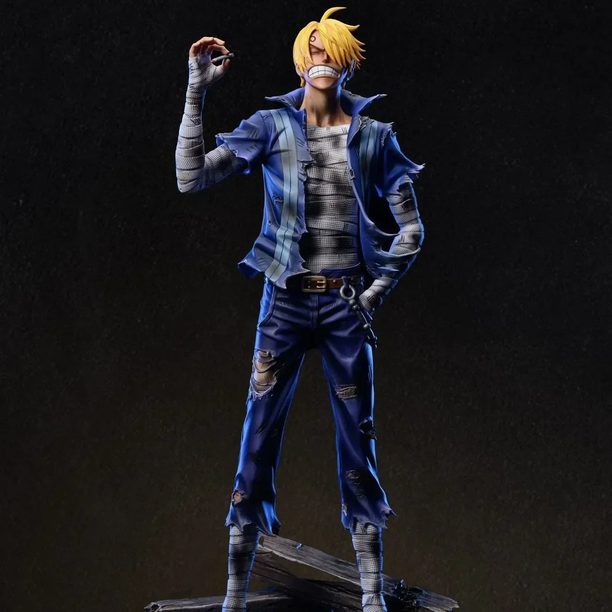 28cm One Piece Anime Action Figure Roronoa Zoro Vinsmoke Sanji Stand Posture Pvc Statue Figurine Model Collection Boy Toy Gifts