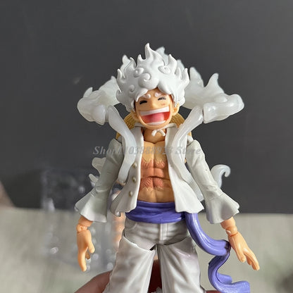 S.H.Figuarts Monkey D Luffy Figure White Nika Luffy GEAR5 SHF Figure Movable Joints Collection Model Toys Birthday Gifts