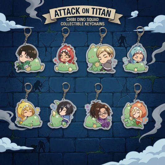 Anime Attack on Titan Keychain Levi Eren Mikasa Armin Transparent Pendant for Men Women Students Gift Accessories
