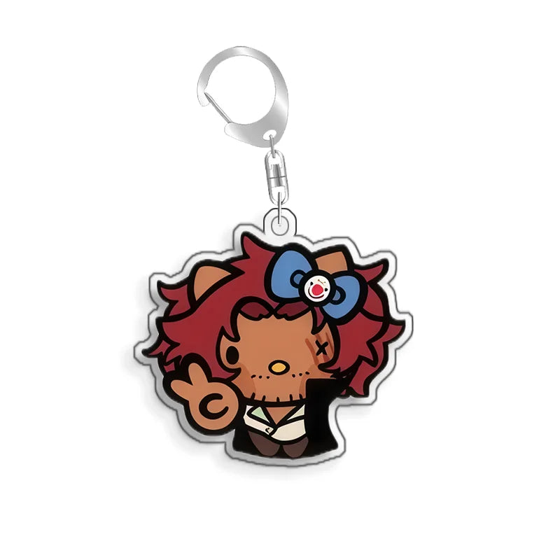 For Dragon Ball Usopp Nico Robin Tony Tony Chopper Nami Monkey D.Luffy Acrylic selfmade Cartoon Anime Keychain Pendant Toy gift