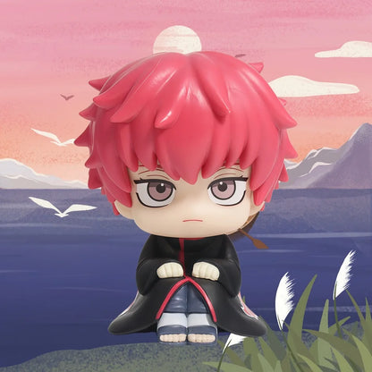 12Pcs Naruto Shippuden Anime Q Version Sitting Figure Uchiha Itachi / Uchiha Sasuke / Kakashi PVC Figurine Collectible Toys Doll