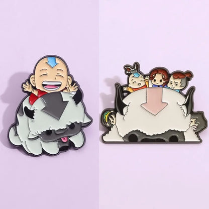 Cartoon Cattle Boy Enamel Pin