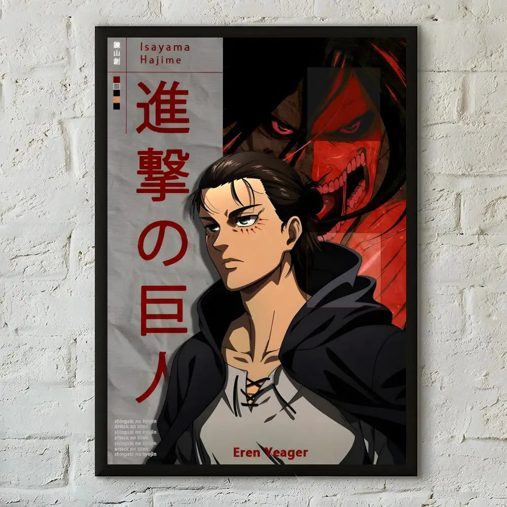 Anime Attack on Titan Poster  Poster Print Wall Art Pictures Canvas Painting Living Room Bedroom Home Decor