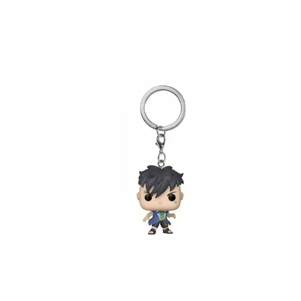 Keychain  Shippuden Uzumaki Kakashi Sasuke Kurama Kawaki Glow Vinyl Figure Key Ring Anime Bag Pendant Gift Toys