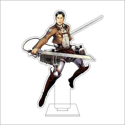 16CM Anime Attack on Titan Cosplay Acrylic Figure Stand Plate Armin Arlert Eren Jaeger Mikasa·Ackerman Ornaments Gifts