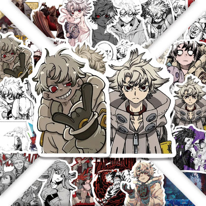 60PCS GACHIAKUTA Japanese Anime Cartoon Rudo Character Decorative Laptop Guitar Mobile Case Waterproof Stickers Children's Toys