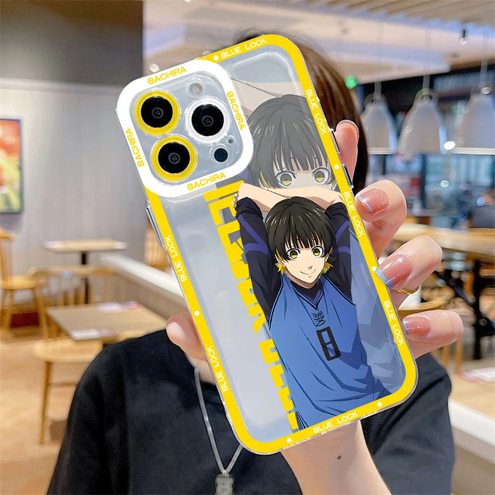 Blue Lock Transparent Phone Case