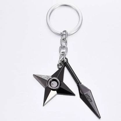 Naruto cartoon anime game merchandise keychain pendant creative Konoha rogue ninja Akatsuki organization pendant accessory