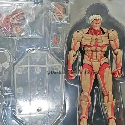 Attack on Titan Figure Revoltech The Armored Titan Action Figures Amazing Yamaguchi Yoroi no Kyojin Reiner Braun PVC Model Toys