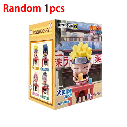 Anime New In Stock  Naruto Breeze Ramen Lamian Noodles Theme Blind Box Handmade Ornament Gift Naruto Sasuke Model Toys