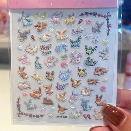 Pokémon Eeveelution Nail Stickers