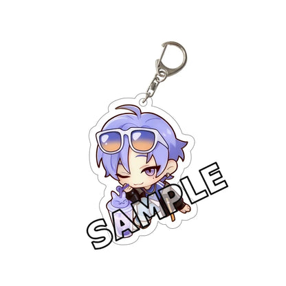 6CM Anime Game Nu: Carnival Keychain Stand Olivine Quincy Blade Cosplay Acrylic Model Standing Sign Cake Topper Holder Desk Deco