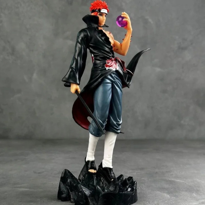 Akatsuki Pain Yahiko Collectible Statue, Naruto Shippuden Wind‑Swept Cape PVC Figure, Home Shelf Decoration, Holiday Gift