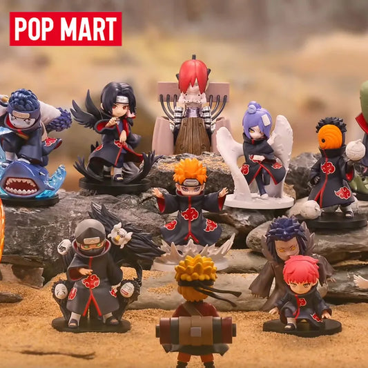 POP MART GONG Naruto Shippuden Akatsuki Arc Series Mystery Box Genuine Blind Box Guess Toys Bag Ornament Figurines Home Decor