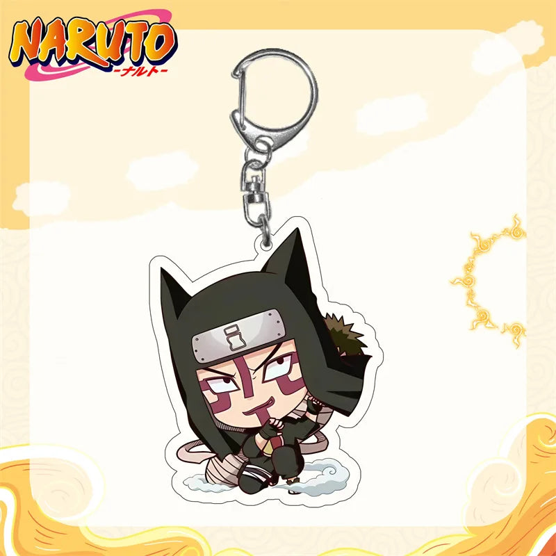 Naruto Anime Akatsuki Uchiha Itachi Acrylic Keychain Fashion Key Ring Bag Charms Girl Pendant Jewelry Cute Creative Friends Gift