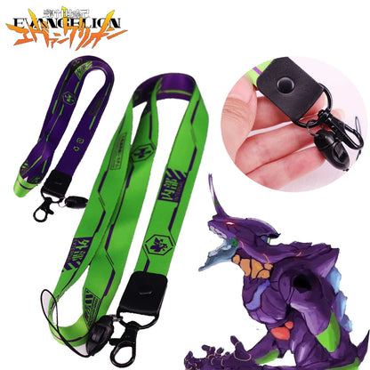 Evangelion Anime Phone Lanyard Keychain Detachable Neck Cord Strap