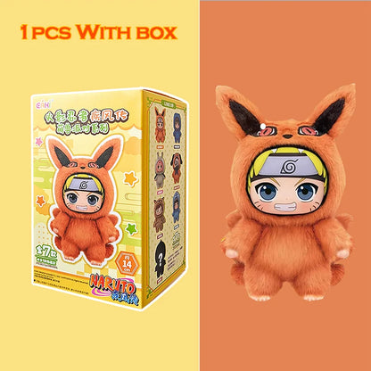 BANDAI Eaki Naruto Uzumaki Naruto Blind Box Shippuden Beast Party Series Jiraiya Plush Doll Anime Characters Are Cute Toys Gifts