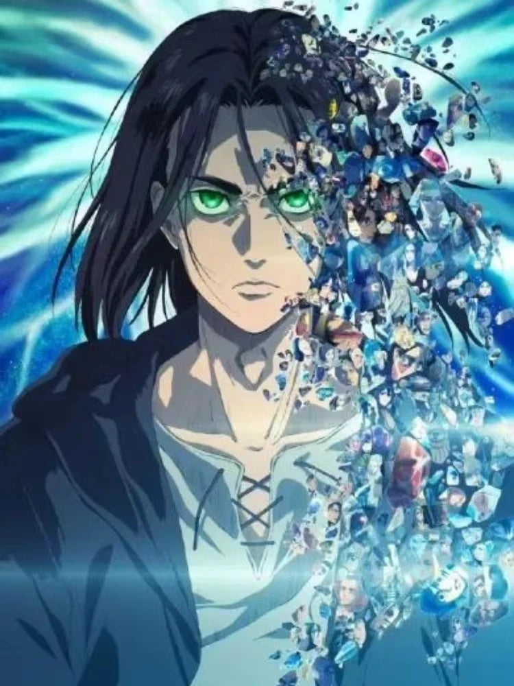 Japanese Anime Attack on Titan New Diamond Art Painting Captain Levi Ackerman Mikasa Picture Mosaic DIY Cross Stitch Kits Decor