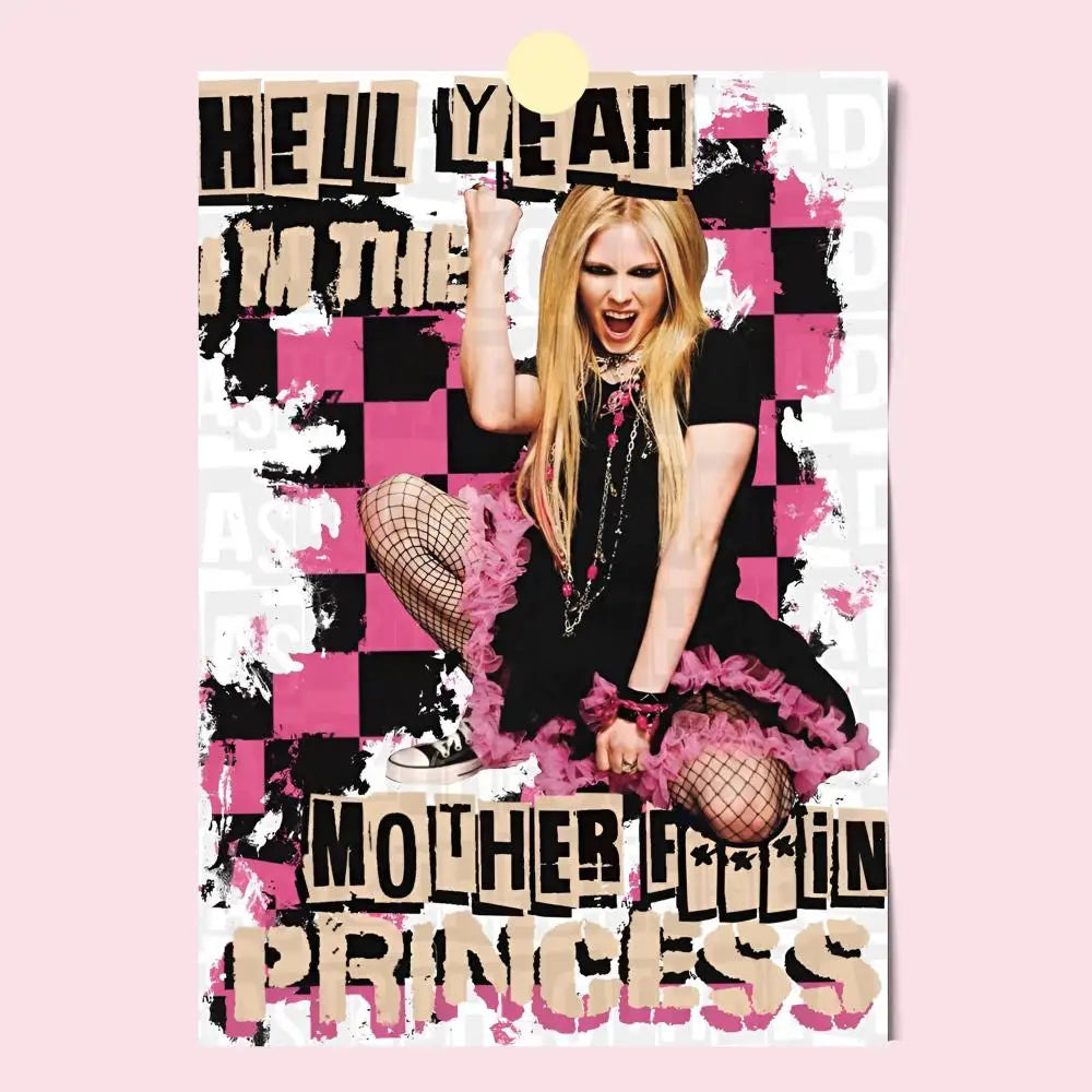 Avril Lavigne Waterproof Poster