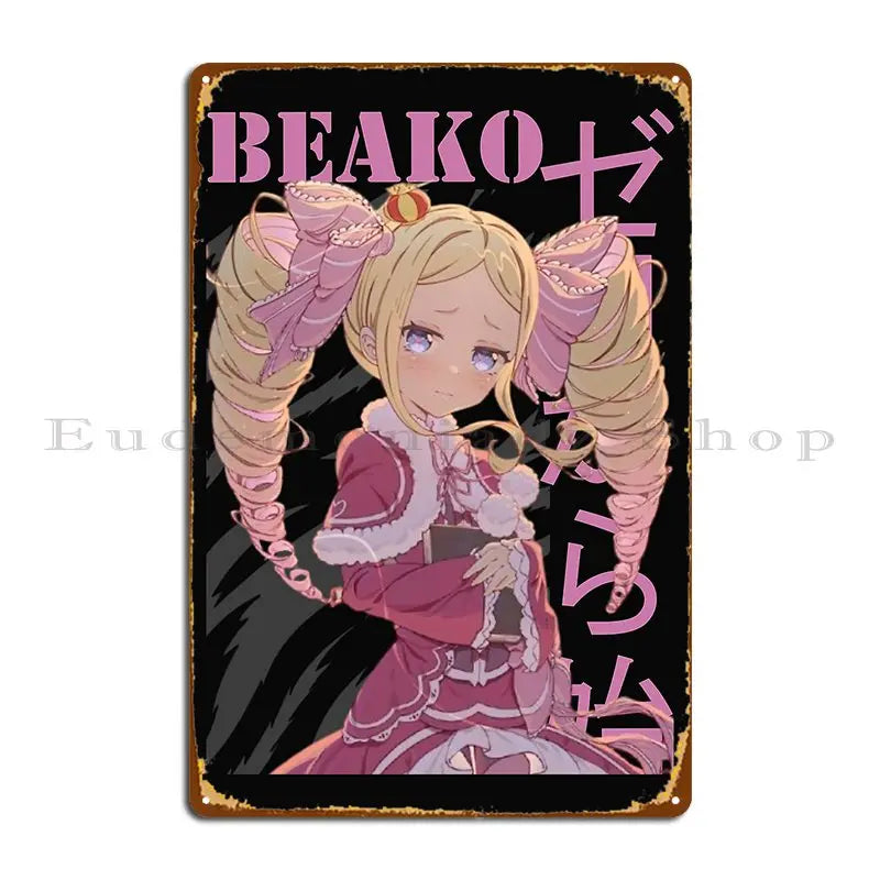 Re:Zero Beako Metal Plaque