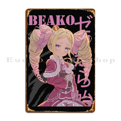 Re:Zero Beako Metal Plaque