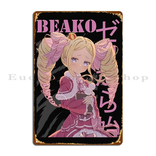 Re:Zero Beako Metal Plaque
