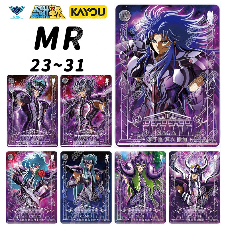 Kayou Saint Seiya Card Full Series Rare BP MR QR UR PR AR SSR SR R UTR Card Anime Collection Card Game Children's Toy Gift