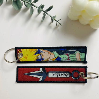 Anime Character Embroidered Keychain