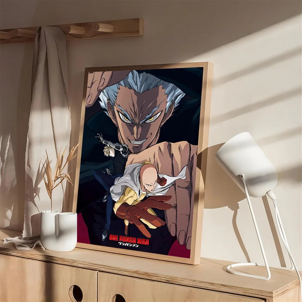 One Punch Man Saitama Wall Poster