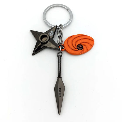 New Pendant Keychains Uzumaki Naruto Anime Figures Accessories Akatsuki Itachi Manga Men Key Chain Fans Gift Kids Toys Keyrings