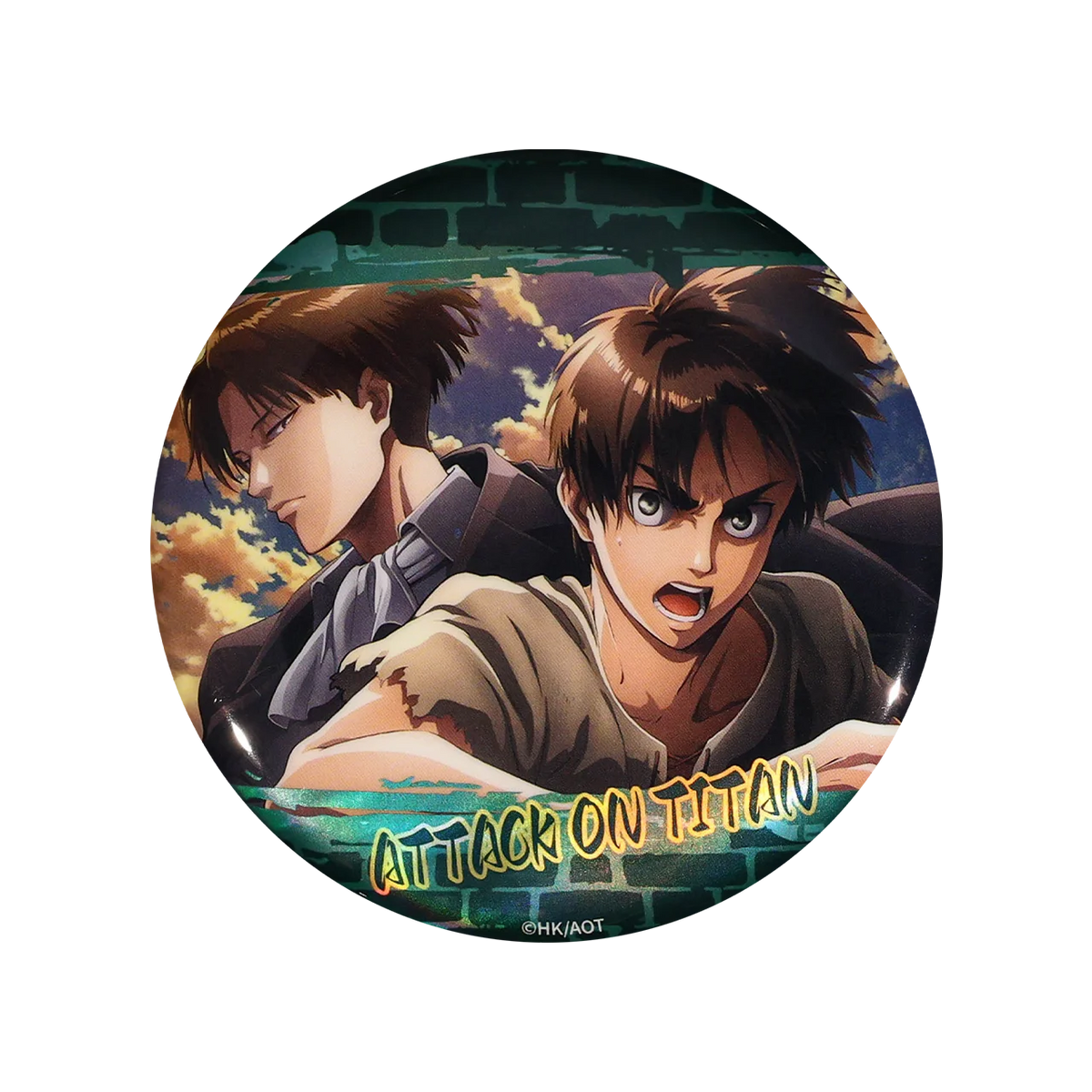 58mm Anime Attack on Titan Eren Jaeger Armin Arlert Erwin Smith Hange Zoe Cosplay COSTUME Badge Pin SPTE Tinplate Brooch﻿ Prop