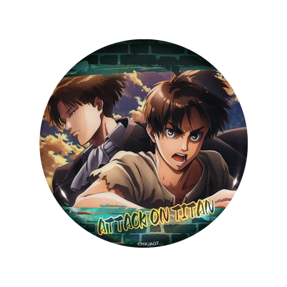 58mm Anime Attack on Titan Eren Jaeger Armin Arlert Erwin Smith Hange Zoe Cosplay COSTUME Badge Pin SPTE Tinplate Brooch﻿ Prop